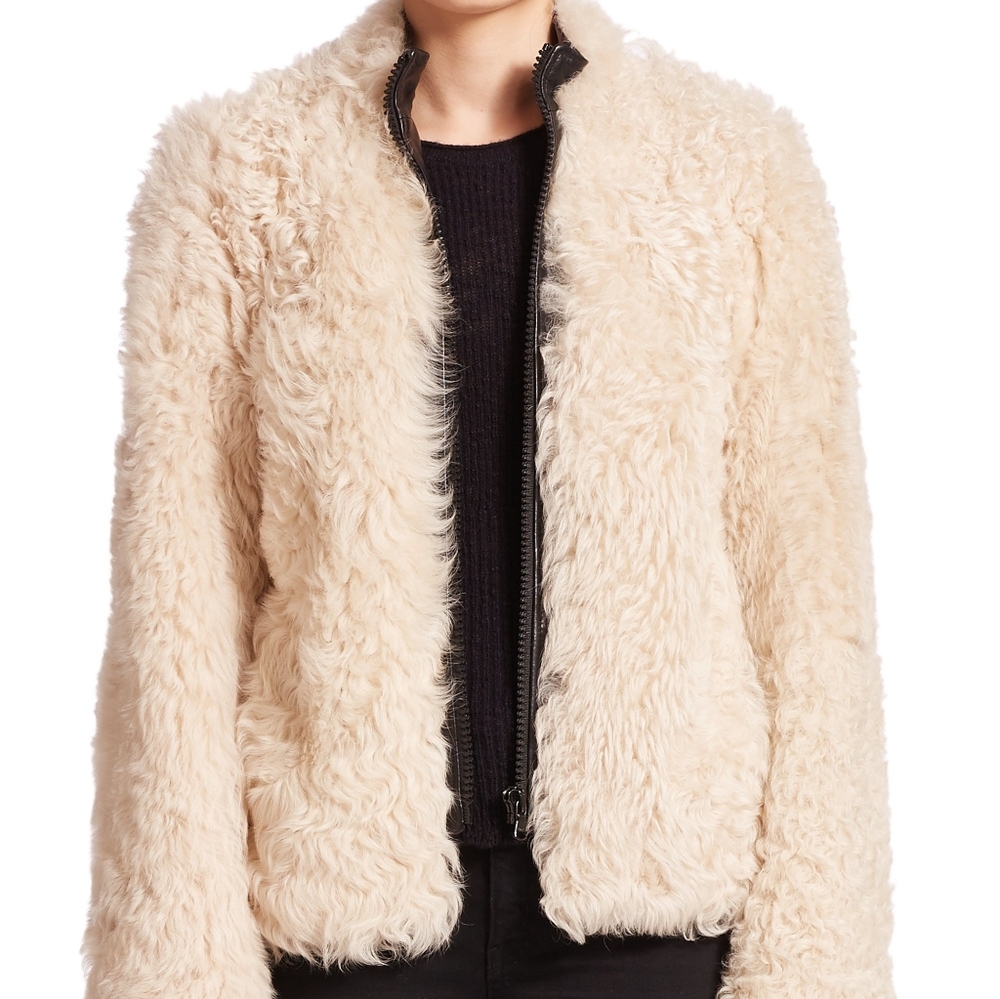 Helmut Lang tigrado fur jacket